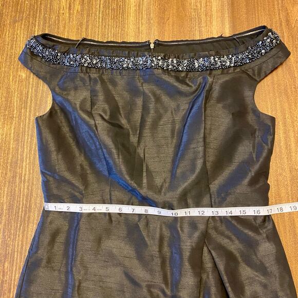 Melrose Social Black Beaded Neckline Cocktail Dress size 14 NWT - Picture 4 of 16